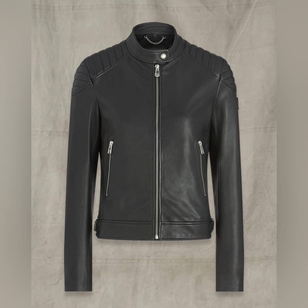 NWT Belstaff Mollison 2.0 Leather Jacket In Black